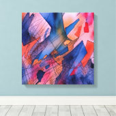 Toile "Potentiel libéré" Art Abstrait contemporain (Insitu (Plancher de Bois))