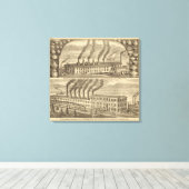 Toile Poterie de la vallée de l'Ohio, Laughlin Brothers (Insitu (Plancher de Bois))