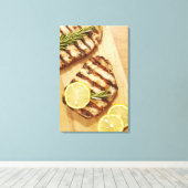 Toile Pots de poulet grillés (Insitu (Plancher de Bois))