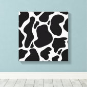 Toile Pots de vache noir simple Animal (Insitu (Plancher de Bois))