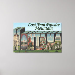 Toile Poudre perdue de traînée, Montana