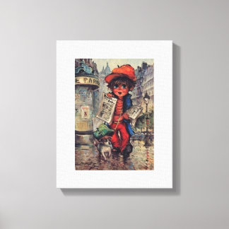 Toile Poulbot au journal