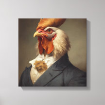 Poulet en costume | Art animal | Animal en costume