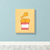Toile Poulet Frit Avec Seau (Insitu (Plancher de Bois))