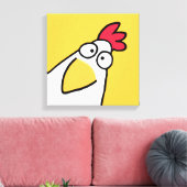 Toile POULET Jaune SÉRIEUX de Sandra Boynton (Insitu(Salon))