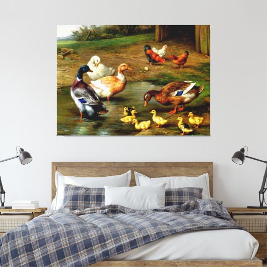 Toile Poulets, Canards Et Canards À La Ferme (Insitu(Chambre))