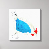 Toile Poulets mignons aquarelle (Recto)