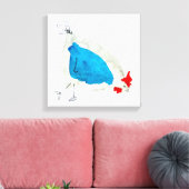 Toile Poulets mignons aquarelle (Insitu(Salon))