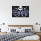 Toile Poulpe Steampunk Cristallin (Insitu(Chambre))