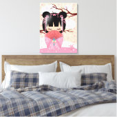 Toile Poupée Dream Kokeshi 18" x 24" Enveloppée (Insitu(Chambre))