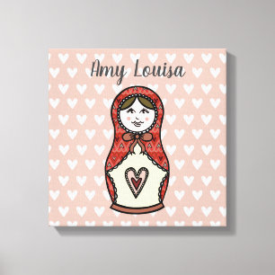 Toile Poupée russe personnalisée Matryoshka Canvas