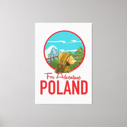 Toile Pour Adventure Pologne logo Travel (Recto)