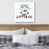 Toile Pour apprendre le BONHEUR, les leçons de la vie ci (Insitu(Chambre))