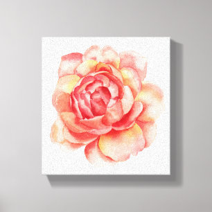Toile pour aquarelle de fleur