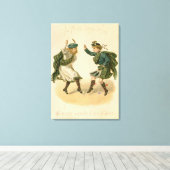 Toile Pour Auld Lang Syne - Un Joyeux Noël" (Insitu (Plancher de Bois))