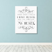 Toile Pour Cet Enfant, J'Ai Pris La Citation Écriture (Insitu (Plancher de Bois))