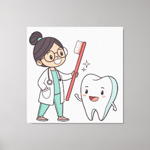 Toile pour dents et dentistes