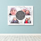 Toile pour Grand-mère 4 Nom de la photo et message Mémoi (Insitu (Plancher de Bois))