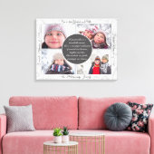 Toile pour grand-mère 4 nom de la photo et message souve (Insitu(Salon))