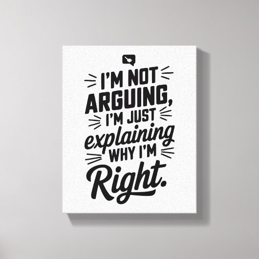 Toile Pour le Maître de la Logique ! Witty (Recto)