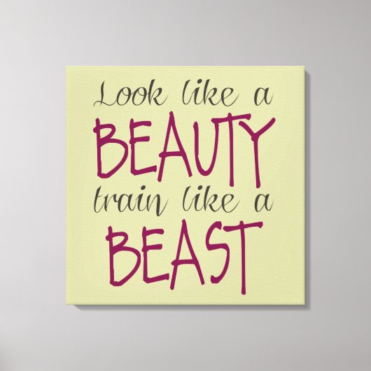 Toile Pour ressembler à La Belle qui s'entraine comme La (Recto)