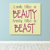 Toile Pour ressembler à La Belle qui s'entraine comme La (Insitu (Plancher de Bois))