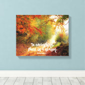 Toile Pour tout, il y a une Bible de Saison Verse (Insitu (Plancher de Bois))