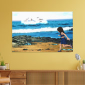Toile Pour voir les dauphins (Insitu(Salon))