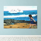 Toile Pour voir les dauphins (Insitu (Plancher de Bois))