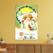 Toile Pour vous souhaiter une bonne année de Snowball co (Insitu(Salon))