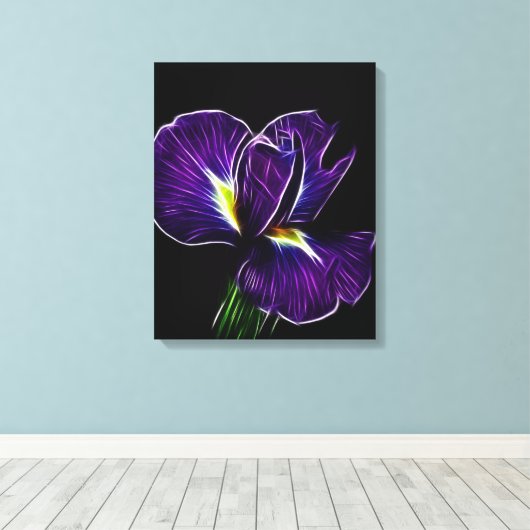 Toile pourpre Iris (Insitu (Plancher de Bois))