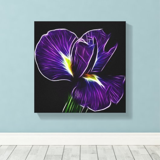 Toile pourpre Iris (Insitu (Plancher de Bois))