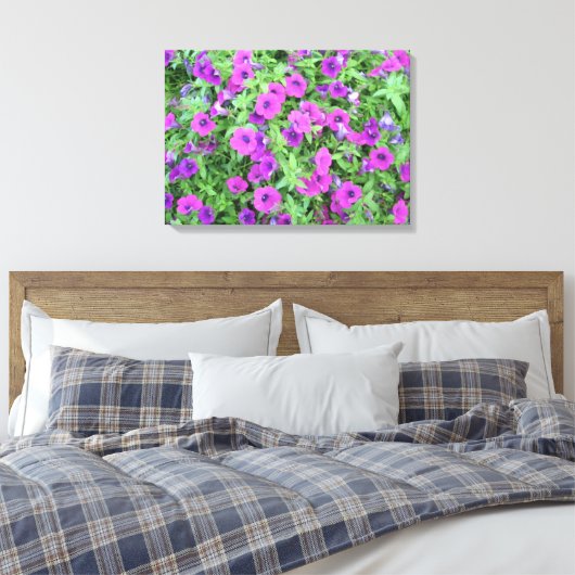 Toile pourpre Petunias (Insitu(Chambre))