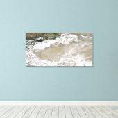 Toile Poussière et nuages planaient au-dessus du Taklima (Insitu (Plancher de Bois))