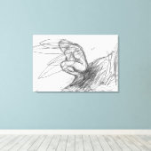 Toile Poussière Pixie dans le vent (Insitu (Plancher de Bois))