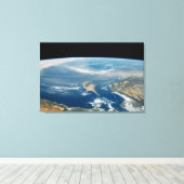 Toile Poussière Sur La Mer Méditerranée Et L'Île Chypre (Insitu (Plancher de Bois))