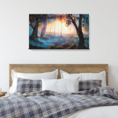 Toile Poussin rayonnant dans la forêt (Insitu(Chambre))