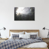 Toile Poutres brouillard et soleil dans la forêt de Wash (Insitu(Chambre))