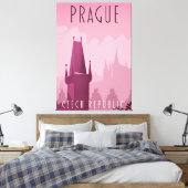 Toile Prague République Tchèque affiche de voyage vintag (Insitu(Chambre))