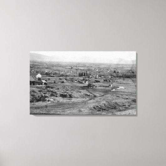 Toile Prairie City, Oregon Birds Vue de la ville (Recto)