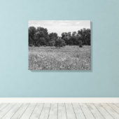 Toile Prairie encore, ciel nuageux (Insitu (Plancher de Bois))