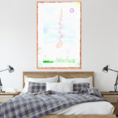 Toile Prairie Rose Impressionist Art (Insitu(Chambre))