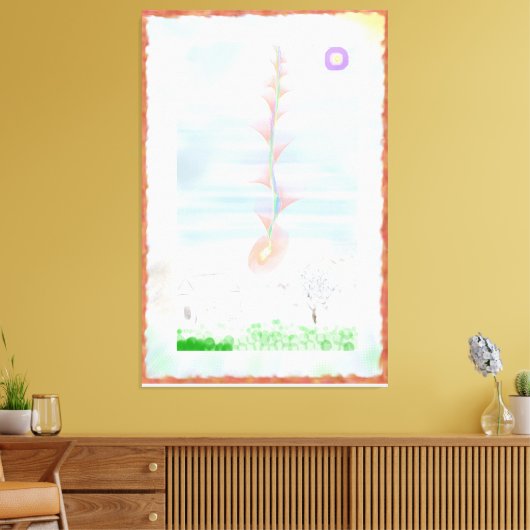 Toile Prairie Rose Impressionist Art (Insitu(Salon))