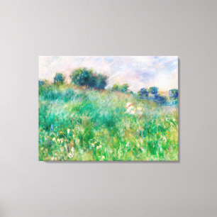 Toile Prairie verte par Renoir Peinture impressionniste