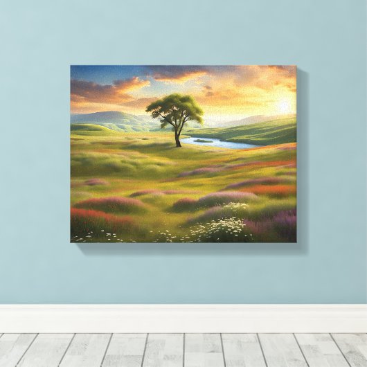 Toile Prairies d'été (Insitu (Plancher de Bois))