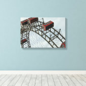 Toile Prater Ferris wheel, Vienne, Autriche (Insitu (Plancher de Bois))