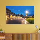 Toile Prato della Valle la nuit à Padova, Italie (Insitu(Salon))