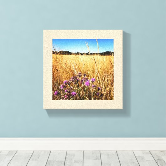 Toile Pré d'été avec chardon de lait (Insitu (Plancher de Bois))