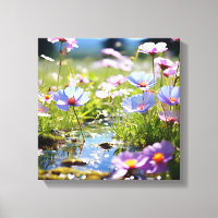 Pré Fleur sauvage vibre avec flux