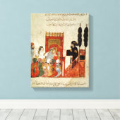 Toile Prêcher Abou Zayd à la mosquée (Insitu (Plancher de Bois))